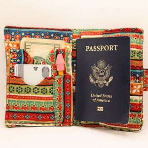 Passport Wallet (handmade) "Espiritu De Mexíco"